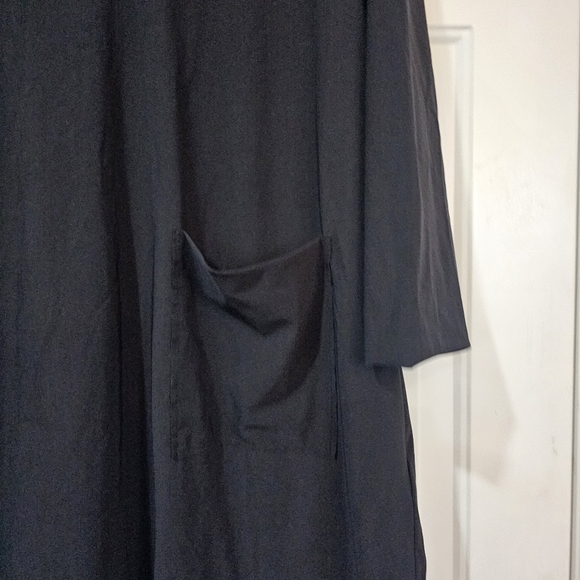 OSKA Black Long Sleeve Dress with Pocket Size 1 Lagenlook - Picture 3 of 12